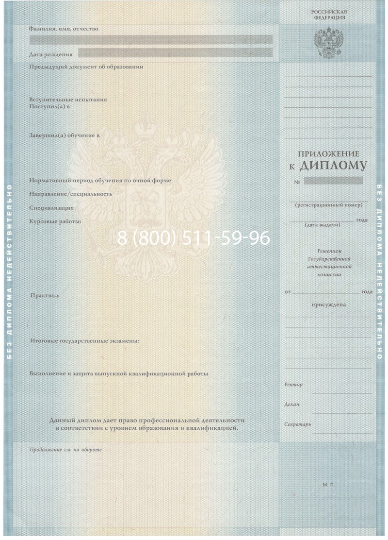 Заказать Диплом бакалавра 2012-2013 годов в Пушкино
