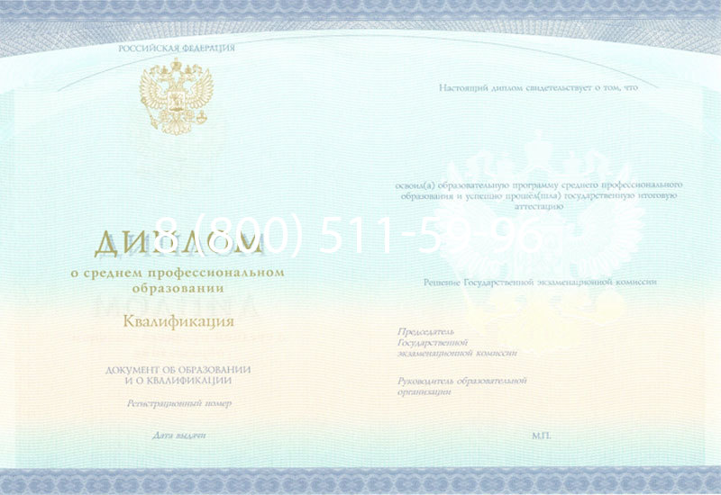 Купить Диплом колледжа (Спецбланк) 2014-2024 года в Пушкино Купить Диплом колледжа (Спецбланк) 2014-2024 года в Пушкино
